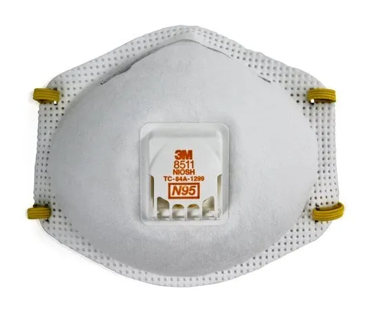 3M Particulate Respirator 8511, N95 (8/Case)