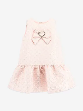 Angels Face Girls Anneka Jacquard Dress in Pink