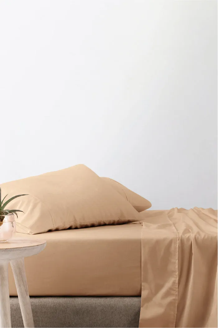 Apricot 100% Cotton Sheet Set