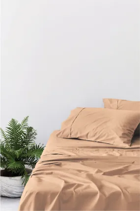 Apricot 100% Cotton Sheet Set