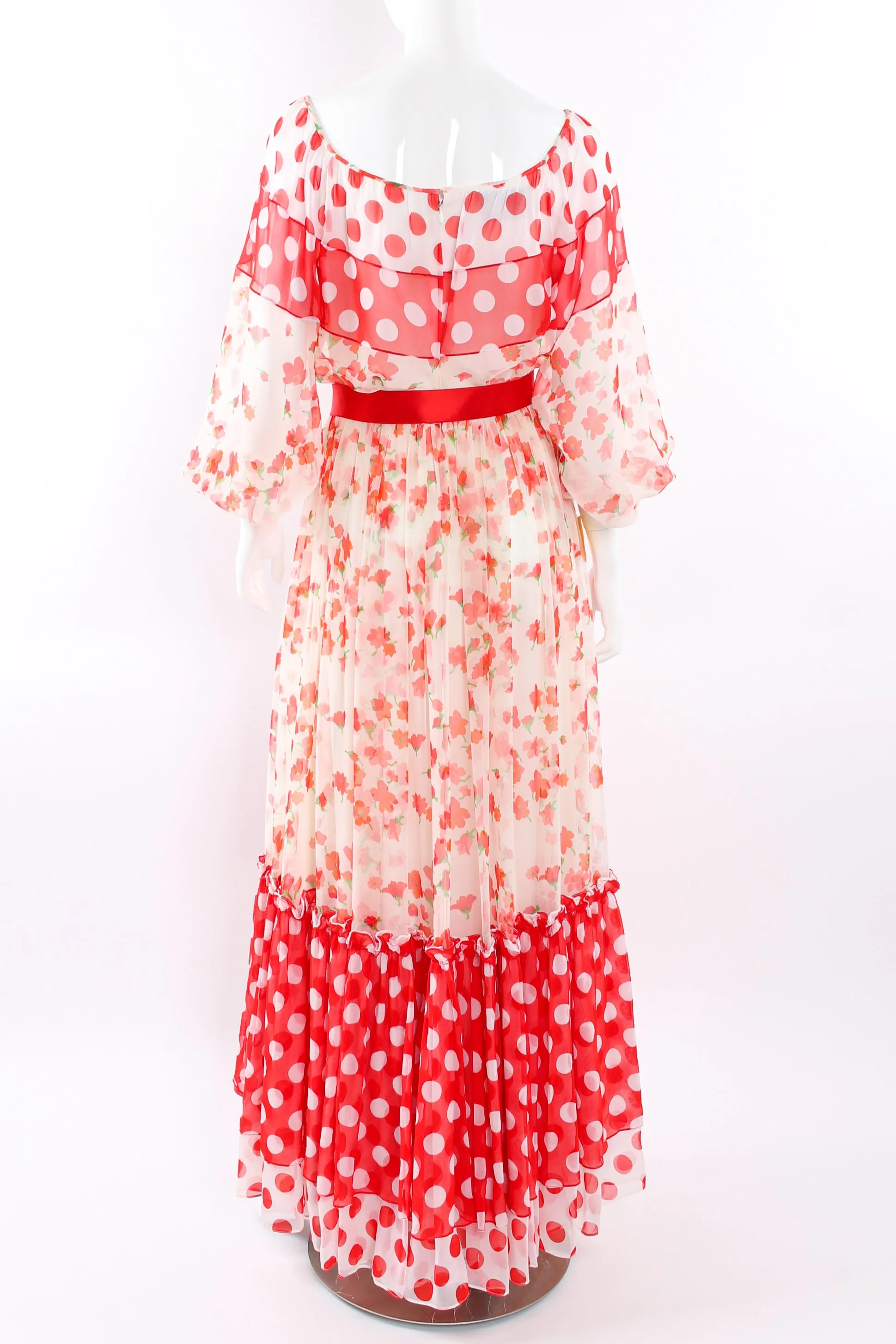 Blooming Polka Dot Dress