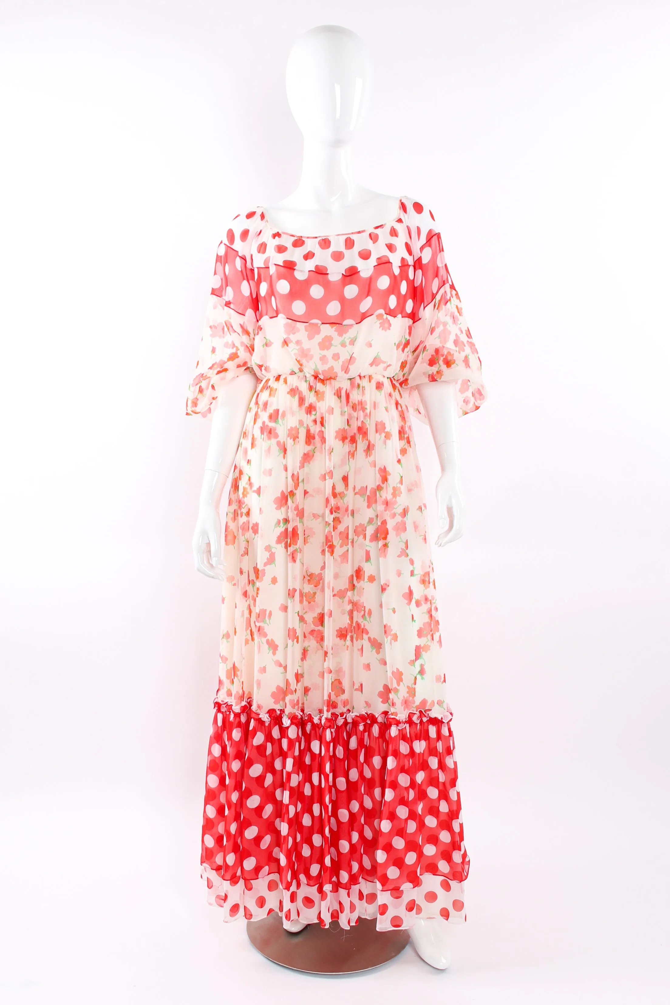 Blooming Polka Dot Dress