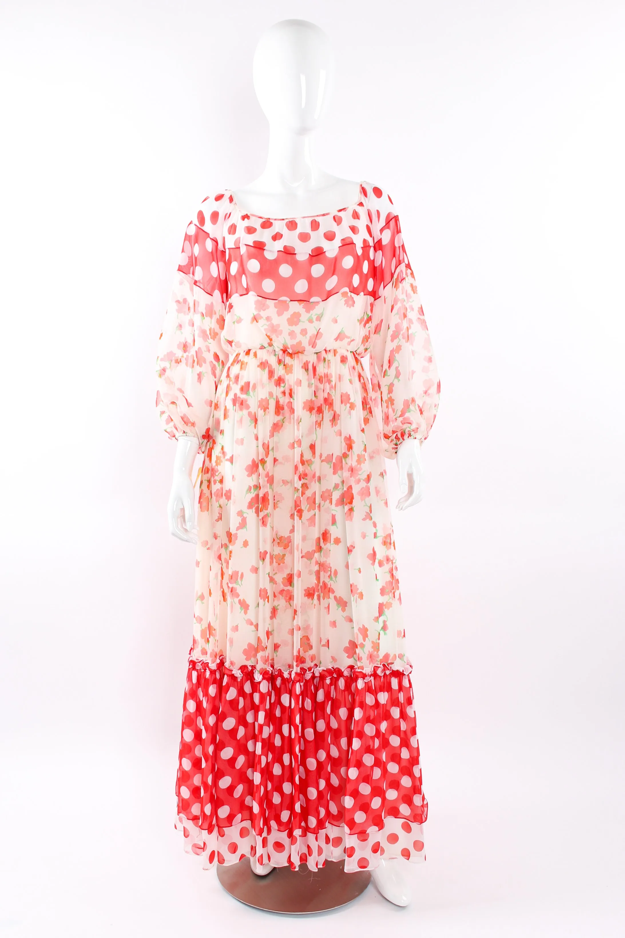 Blooming Polka Dot Dress