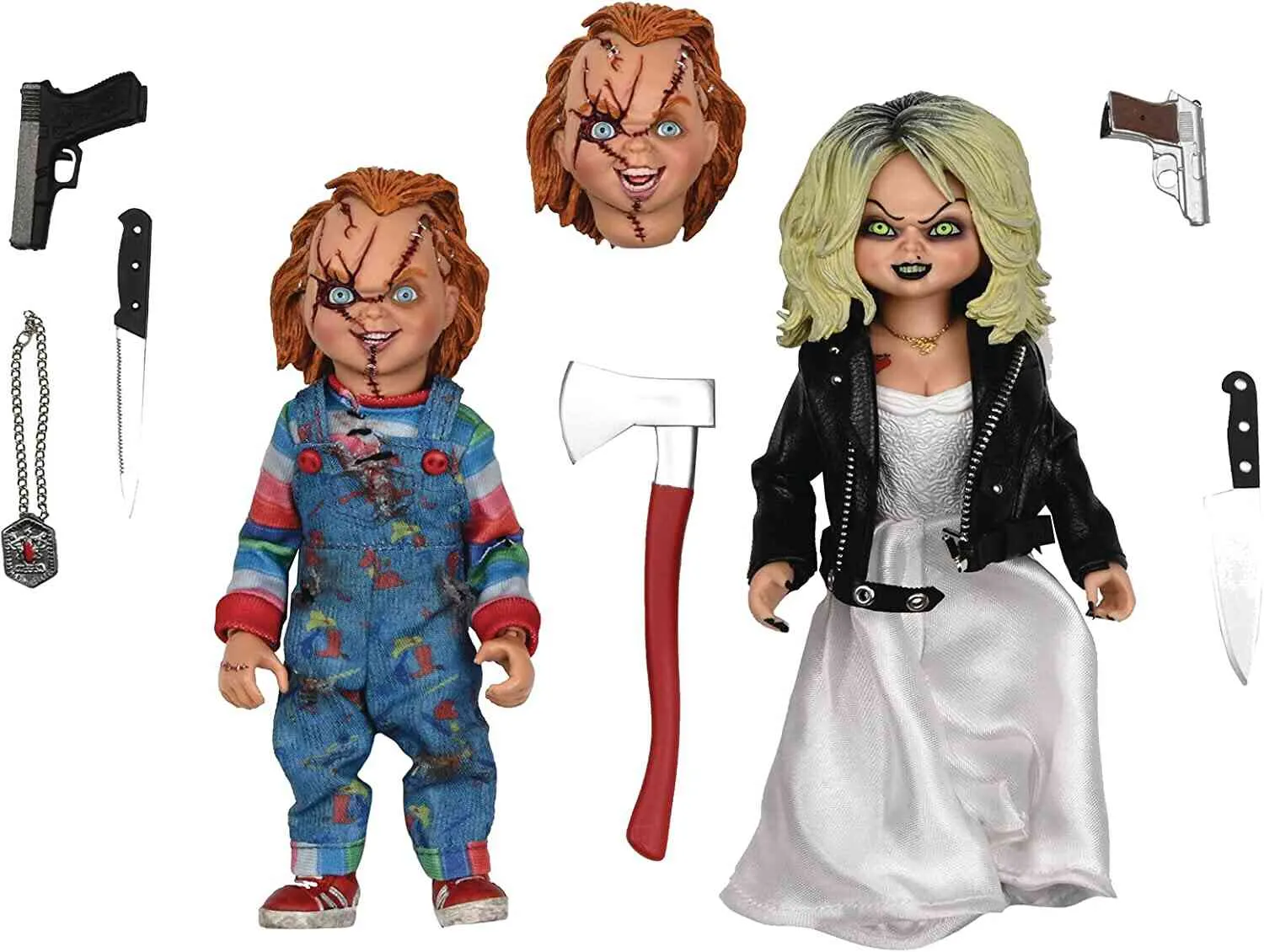 Bride of Chucky Tiffany and Chucky 5.5 Inch Clothed Action Figure 2-Pack