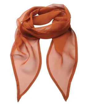 Chestnut - 'Colours' Chiffon scarf