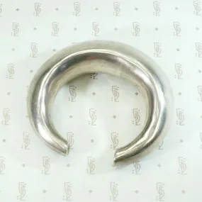 Chunky Silver Cuff with a Rattle