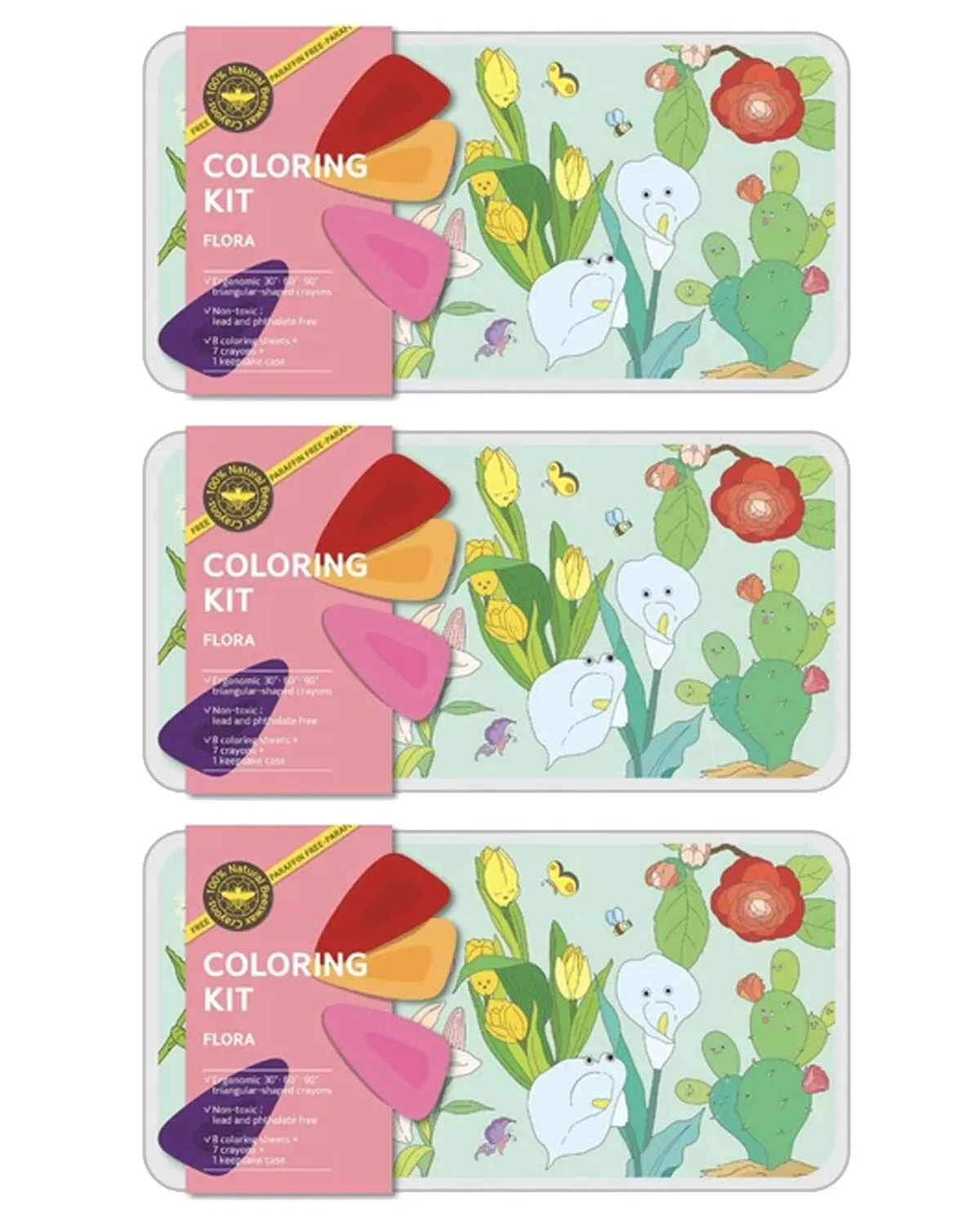 Coloring Kit - 3 units in set - FLORA