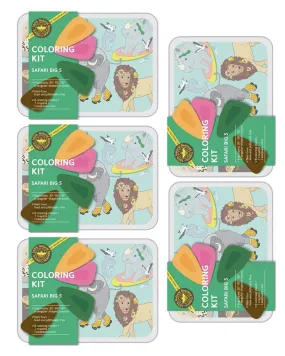 Coloring Kit - 5 units in set - SAFARI BIG FIVE