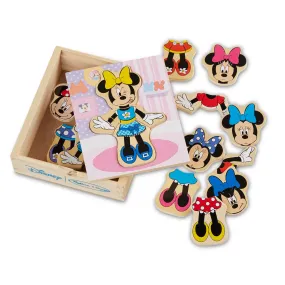 Disney Minnie Mouse Wooden Mix & Match Dress-Up Puzzle