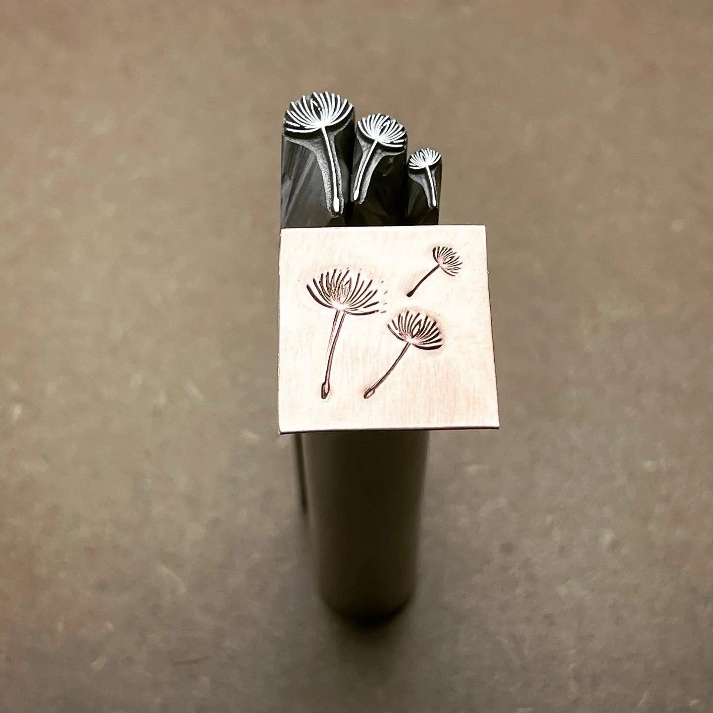 Floaters. Cypselae. Floating Seeds. Floating Fairies. Dandelion Seeds. Metal Hand Stamps.