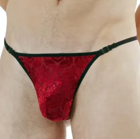 Large L'Homme Invisible String Transparent Detachable Thong Red Tosca MY83 6