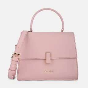 Lavie Luxe Merci Pink Small Women's Flap Satchel