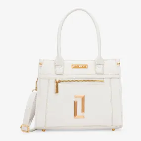 Lavie Luxe Sasha White Medium Women's Satchel