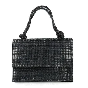 Menbur Black Shimmer Occasion Bag