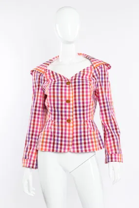 Pastel Gingham Jacket