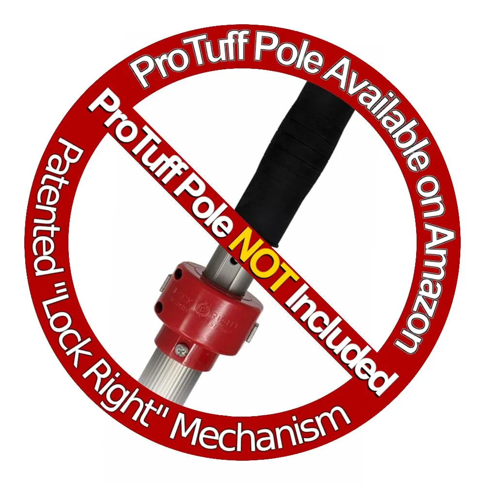 ProTuff Products - Pool Net has Lifetime Replacement, Heavy Duty - Up to 45 lb Capacity - Pool Nets for Cleaning: Pools/Hot Tubs/Ponds, Pool Skimmer Net fits All Standard Poles - Pole NOT Included